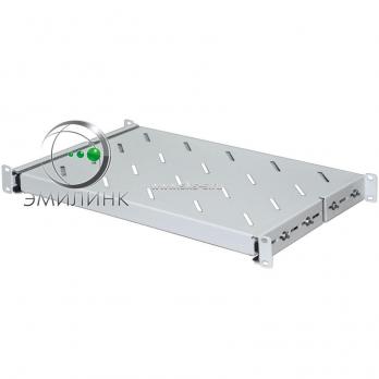 19" Выдвижная полка для шкафа глубиной 600мм RAL9005