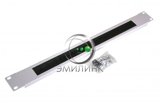 19" Щеточный органайзер 1U RAL9005