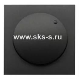 Накладка светорегулятора с желтой световой индикацией (черный бархат) LK80
