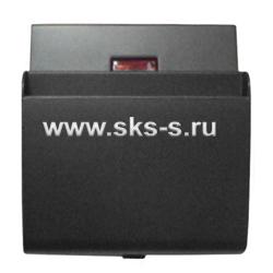 Накладка для выключателя гостинничного для включения с помощью карточки (черн. бархат)