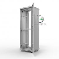 19" напольный шкаф ПРЕМИУМ 37U 600х800 мм, передняя дверь стекло / металл, регулируемые опоры, цвет серый