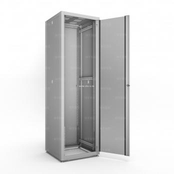 19'' Напольный телекоммуникационный шкаф NTSS СТАНДАРТ 42U 600х600 мм, передняя дверь стекло, задняя  металл,  боковые стенки съемные,  RAL 7035