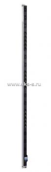 Вертикальный блок розеток Rem-16 с авт. 16 A, 15 Schuko, 10 IEC 60320 C19, 16 A, алюм., 42-48U, коло