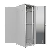 19" напольный шкаф ПРЕМИУМ 42U 600х800 мм, передняя дверь стекло, регулируемые опоры, цвет серый