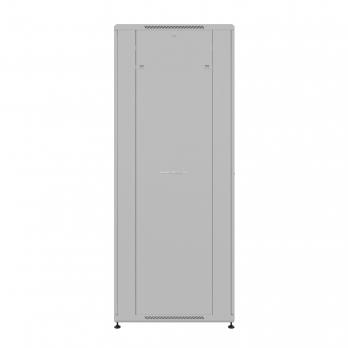 19" напольный шкаф ПРЕМИУМ 42U 600х800 мм, передняя дверь стекло, регулируемые опоры, цвет серый
