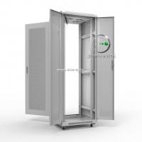 19" напольный шкаф ПРЕМИУМ 47U 600х600 мм, передняя дверь перфорация, регулируемые опоры, цвет серый
