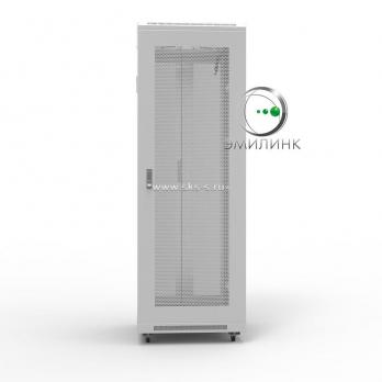 19" напольный шкаф ПРЕМИУМ 37U 600х1000 мм, передняя дверь перфорация, регулируемые опоры, цвет серый