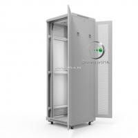19" напольный шкаф ПРЕМИУМ 47U 600х1000 мм, передняя дверь перфорация двойная, регулируемые опоры, RAL7035