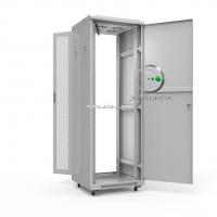 19" напольный шкаф ПРЕМИУМ 47U 800х800 мм, передняя дверь перфорация двойная, регулируемые опоры, RAL7035