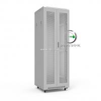 19" напольный шкаф ПРЕМИУМ 47U 800х1000 мм, передняя дверь перфорация двойная, регулируемые опоры, RAL7035