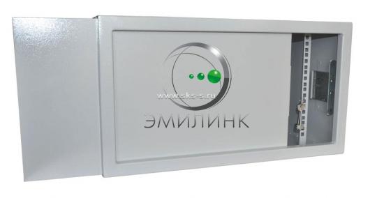 19" настенный шкаф АНТИВАНДАЛЬНЫЙ пенал 6U 600х400х300мм, RAL 7035 (Аналог ПК-6)