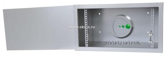19" настенный шкаф АНТИВАНДАЛЬНЫЙ пенал 6U 600х400х300мм, RAL 7035 (Аналог ПК-6)