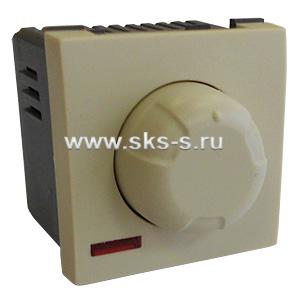 Светорегулятор поворотный нажимной 600 Вт (бежевый) LK45
