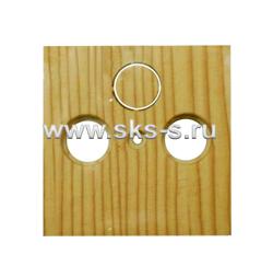 Накладка розетки TV+FM+SAT 2(3)  (сосна) LK60
